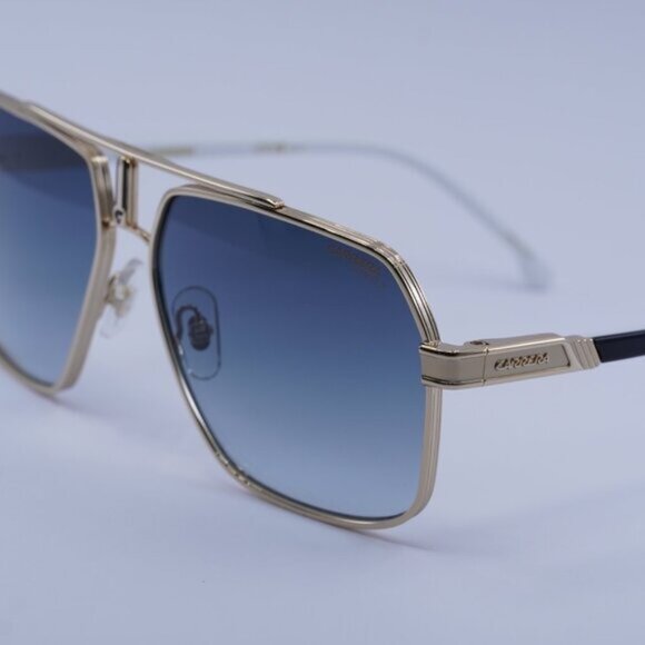 CARRERA 1055/S 0J5G 08 Sunglasses Gold Square Frame, Blue Gradient Lenses - Picture 4 of 11